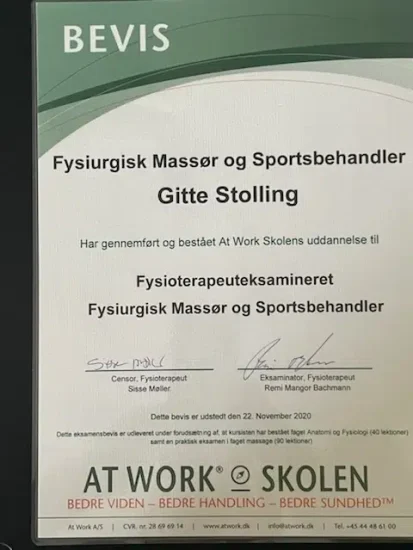 certificeret massør og sportsbehandler hos ultimate body coach